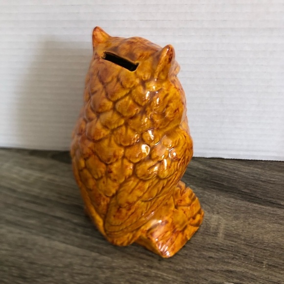 Vtg MCM Owl Coin Bank - Picture 6 of 15